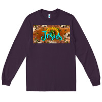 Plum jesus Long Sleeve Tee - JahusDesignShop
