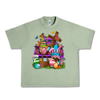 Oil Green Easter gnomies truck Easter Day Urban Heavy Tee - Neo Western