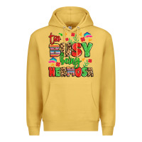 Antique Gold too busy being hermosa Premium Hoodie - LillyAllenDesigns