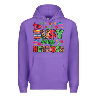 Purple too busy being hermosa Premium Hoodie - LillyAllenDesigns