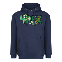 Navy four rex Heavyweight Hoodie - MaliasSmallBusiness