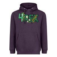 Plum four rex Heavyweight Hoodie - MaliasSmallBusiness