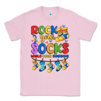 Bubblegum Pink rock your  world down syndrome Classic Tee - Artiststas