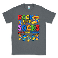 Charcoal Heather rock your  world down syndrome Classic Tee - Artiststas