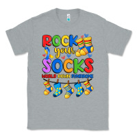 Heather Grey rock your  world down syndrome Classic Tee - Artiststas