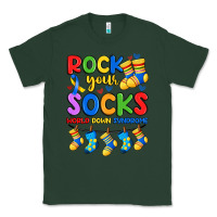 Sports Green rock your  world down syndrome Classic Tee - Artiststas