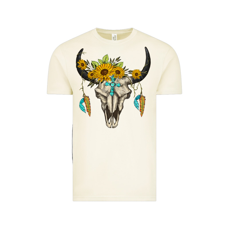 Bull Skull Western Vintage Tee by BarkalooDesign | Teevron