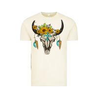 Vintage Arctic bull skull western Vintage Tee - BarkalooDesign