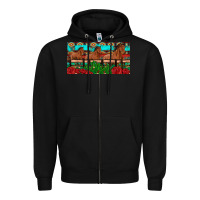 Black horses roses ann cactuses license plate Zipper Hoodie - Artiststas