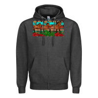 Charcoal Heather horses roses ann cactuses license plate Zipper Hoodie - Artiststas