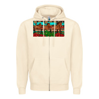 Sandshell horses roses ann cactuses license plate Zipper Hoodie - Artiststas