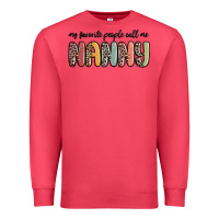 Cardinal my favorite people call me nanny Premium Sweatshirt - MaliasSmallBusiness