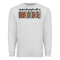Dove Grey my favorite people call me nanny Premium Sweatshirt - MaliasSmallBusiness