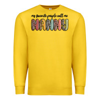 Lemon my favorite people call me nanny Premium Sweatshirt - MaliasSmallBusiness
