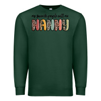 Sports Green my favorite people call me nanny Premium Sweatshirt - MaliasSmallBusiness