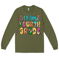 Army Green team fourth grade Long Sleeve Tee - JahusDesignShop