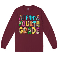 Burgundy team fourth grade Long Sleeve Tee - JahusDesignShop