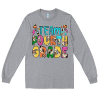 Heather Grey team fourth grade Long Sleeve Tee - JahusDesignShop