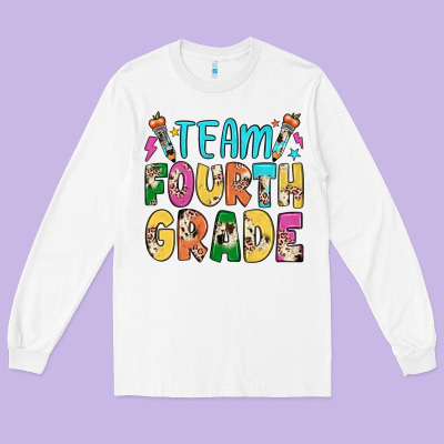 Team Fourth Grade Long Sleeve Tee Designed By Jahusdesignshop