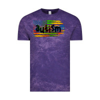 Cloud Purple autism american flag Vintage Tee - Zillion Design Studio