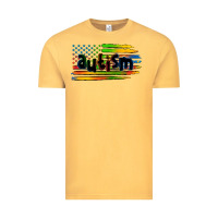 Vintage Mustard autism american flag Vintage Tee - Zillion Design Studio