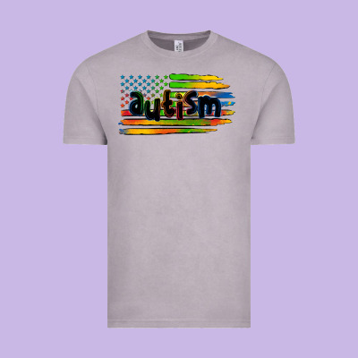 Autism American Flag Vintage Tee Designed By Zillion Design Studio