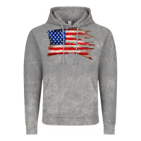Cloud Rock tattered american flag Vintage Hoodie - Zillion Design Studio