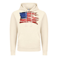 Vintage Artic tattered american flag Vintage Hoodie - Zillion Design Studio