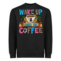 Black wake up and smell the coffee Heavyweight Sweatshirt - Zillion Design Studio