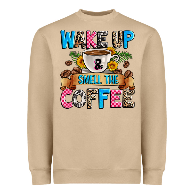 Wake Up And Smell The Coffee Heavyweight Sweatshirt by Zillion Design Studio | Teevron