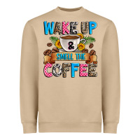 Mushroom wake up and smell the coffee Heavyweight Sweatshirt - Zillion Design Studio