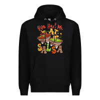 Black you had me at salsa Premium Hoodie - LillyAllenDesigns