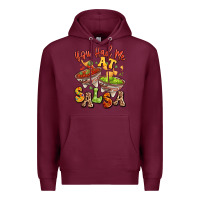 Burgundy you had me at salsa Premium Hoodie - LillyAllenDesigns