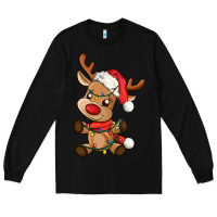 Black baby christmas reindeer Long Sleeve Tee - AdoDesignShop