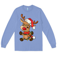 Colony Blue baby christmas reindeer Long Sleeve Tee - AdoDesignShop