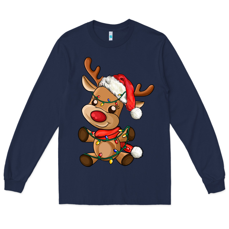 Baby Christmas Reindeer Long Sleeve Tee by AdoDesignShop | Teevron