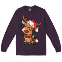 Plum baby christmas reindeer Long Sleeve Tee - AdoDesignShop