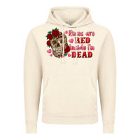 Vintage Artic roses are red inside i'm dead Skull Vintage Hoodie - RanaPortraitStore