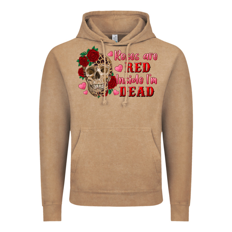 Roses Are Red Inside I'm Dead Skull Vintage Hoodie by RanaPortraitStore | Teevron