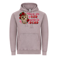 Vintage Zinc roses are red inside i'm dead Skull Vintage Hoodie - RanaPortraitStore