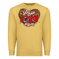 Antique Gold senior 2024 mom football Premium Sweatshirt - MaliasSmallBusiness