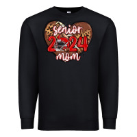 Black senior 2024 mom football Premium Sweatshirt - MaliasSmallBusiness