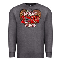 Charcoal Heather senior 2024 mom football Premium Sweatshirt - MaliasSmallBusiness