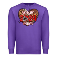 Purple senior 2024 mom football Premium Sweatshirt - MaliasSmallBusiness