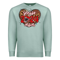 Seafoam senior 2024 mom football Premium Sweatshirt - MaliasSmallBusiness