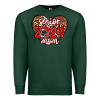 Sports Green senior 2024 mom football Premium Sweatshirt - MaliasSmallBusiness
