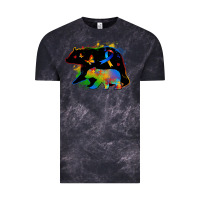 Cloud Black autism mama bear Vintage Tee - Zillion Design Studio
