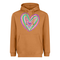Meerkat valentine's day colorful heart Heavyweight Hoodie - MaliasSmallBusiness