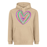 Mushroom valentine's day colorful heart Heavyweight Hoodie - MaliasSmallBusiness