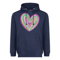 Valentine's Day Colorful Heart Heavyweight Hoodie | Teevron